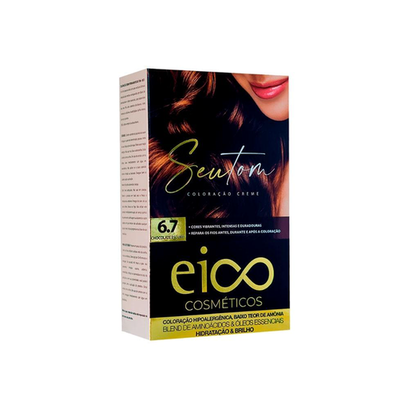 Imagem do produto Eico Kit 6.7 Chocolate Escuro Tintura Capilar