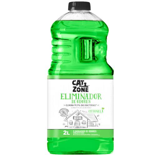 Imagem do produto Eliminador De Odores Cat Zone Citronela 2L Elimina Bactérias