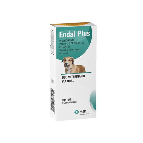 Imagem do produto Endal Plus Vermífugo Para Cães Com 4 Comprimidos