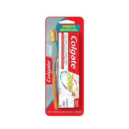 Imagem do produto Escova Dental Colgate Slim Soft Advanced Gratis Creme Dental Total 12 90G