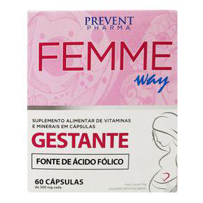 Imagem do produto Femme Way Gestante 500Mg C/30 Cápsulas