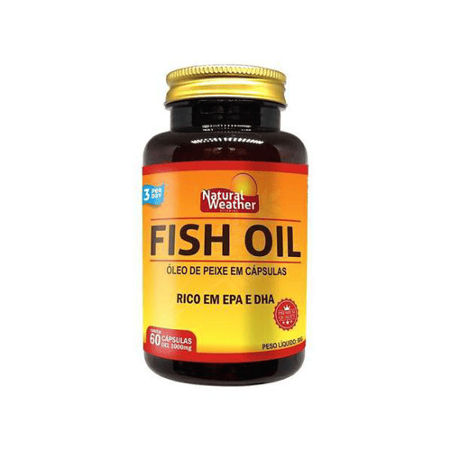 Imagem do produto Fish Oil Com Ômega 3 60 Cápsulas Natural Weather
