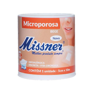 Imagem do produto Fita Microporosa Missner 5Cm X 10M Bege