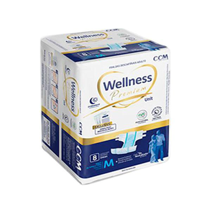 Imagem do produto Fralda Geriátrica Wellness Premium Unissex M 8 Unidades