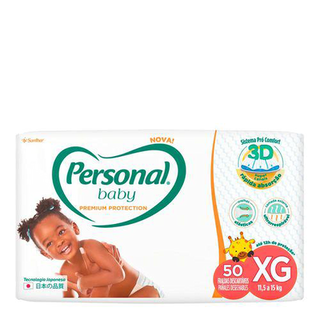 Imagem do produto Fralda Personal Baby Premium Protection Tamanho Xg 50 Unidades