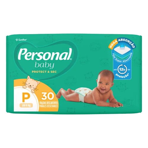 Imagem do produto Fralda Personal Soft & Protect Tamanho P Com 30 Fraldas Descartáveis