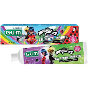 Imagem do produto Gel Dental Infantil Miraculous Anticarie Com Fluor Sunstar Gum