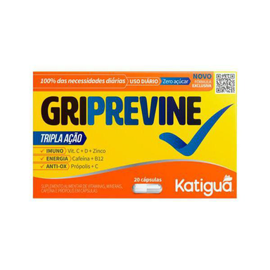 Imagem do produto Gripevine Tripla Ação 500Mg Katiguá A 20 Cápsulas