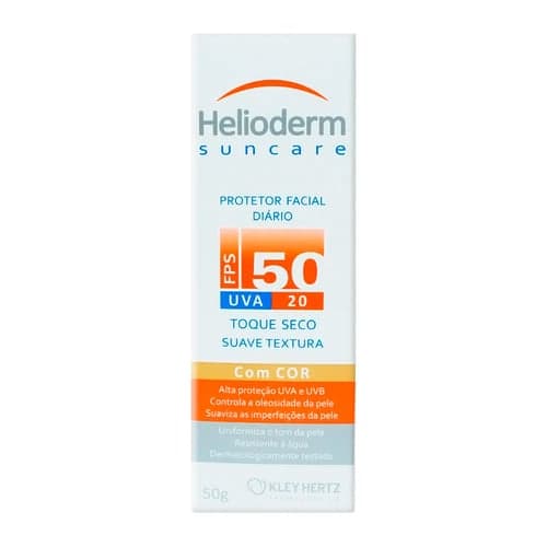 Imagem do produto Protetor Solar Facial Helioderm Fps50 Com Cor 50G