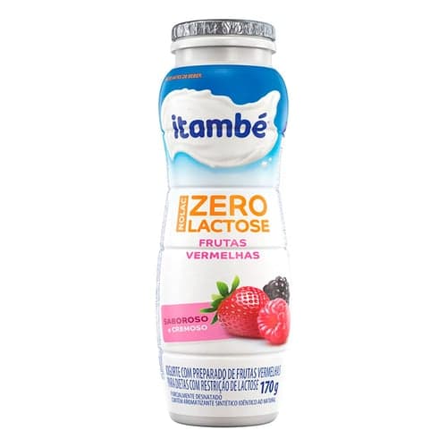 Imagem do produto Iogurte Itambé Nolac Zero Lactose Frutas Vermelhas 170G