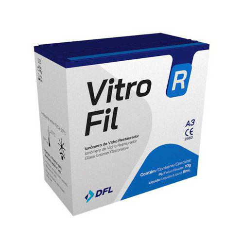 Imagem do produto Ionômero De Vidro Restaurador Kit Vitro Fil R A3 10Gx8ml Nova Dfl
