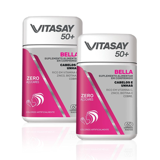 Imagem do produto Kit 02 Sumplemento Alimentar Vitasay 50+ Bella 60 Comprimidos