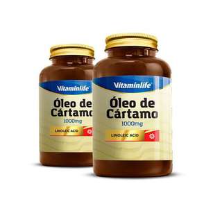 Imagem do produto Kit 2 Óleo De Cártamo Vitaminlife 200 Cápsulas
