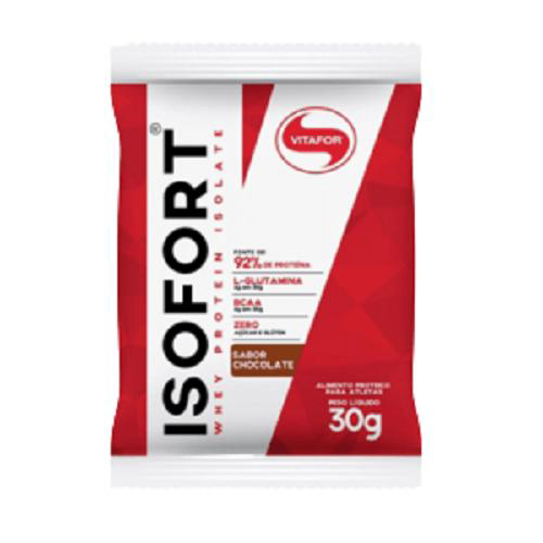 Imagem do produto Kit 2X: Isofort Whey Protein Isolado Chocolate Vitafor 30G