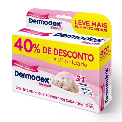 Imagem do produto Kit 2X60g Dermodex Prevent Pomada P/ Prevenção De Assaduras