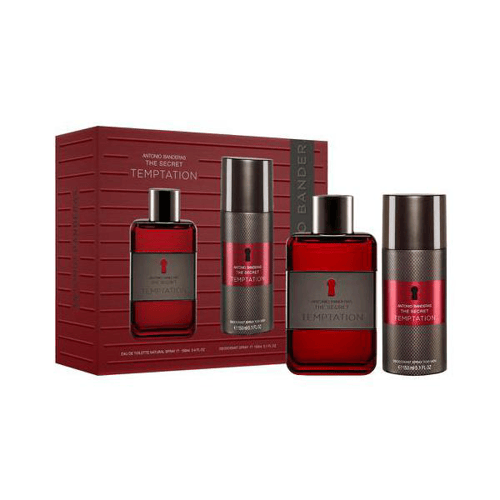 Imagem do produto Kit Antonio Banderas The Secret Temptation Edt Perfume Masculino 100Ml E Desodorante 150Ml