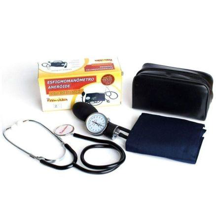 Imagem do produto Kit Aparelho De Pressão Premium Esfigmomanômetro E Estetoscópio Azul