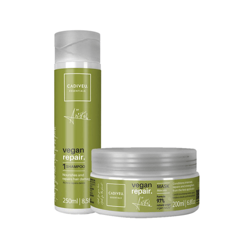 Imagem do produto Kit Cadiveu Essentials Vegan Repair Anitta Shampoo E Máscara