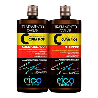 Imagem do produto Kit Eico Tratamento Capilar Cura Fios Shampoo 450Ml + Condicionador 450Ml