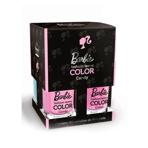 Imagem do produto Kit Esmaltes Biotropic Barbie Candy Colors Rosa E Azul 4X9ml