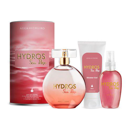 Imagem do produto Kit Hydros Sea Rose Deo Côlonia + Body Splash + Sabonete Líquido
