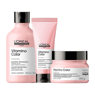 Imagem do produto Kit L'oréal Professionnel Serie Expert Vitamino Color Shampoo E Condicionador E Máscara Loreal Professionnel