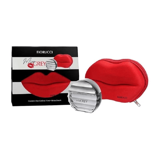 Imagem do produto Kit Perfume Feminino Fiorucci Deo Colônia Miss Grey Bolsa Clutch