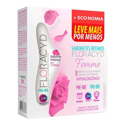 Imagem do produto Kit Sabonete Intimo Floracyd Femme 2 Unidades Com 200Ml Cada