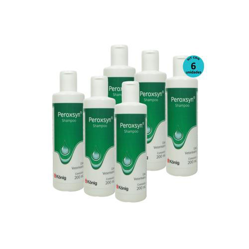 Imagem do produto Kit Shampoo Antibacteriano E Antisseborreico Peroxsyn König 200Ml 6 Unidades