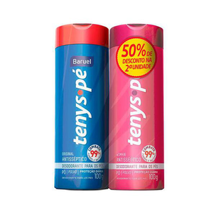 Imagem do produto Kit Talco Desodorante Para Os Pés Tenys Pé Original + Woman 1 Unidade