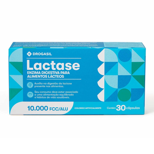 Imagem do produto Lactase Enzima Digestiva Drogasil 10.000Fcc Com 30 Cápsulas 30 Cápsulas