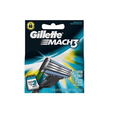 Imagem do produto Lamina Gillette Mach3 Com 3 Unidades