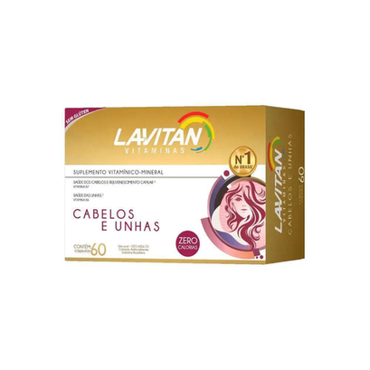 Imagem do produto Lavitan Hair Cabelos Unhas Suplemento Vitamínico 60 Cápsulas Allstate