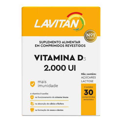 Imagem do produto Lavitan Vitamina D3 - 2.000Ui 30 Comprimidos