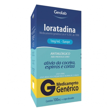 Imagem do produto Loratadina - Xarope G 100 Ml Geolab Genérico