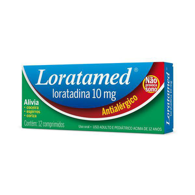 Loratamed - Loratadina 10 Mg C/12 Cp (Validade 30/10/2024)