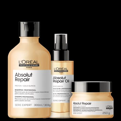 Imagem do produto Shampoo 300Ml + Mascára 250G + Leave In 90Ml Loréal Kit Absolut Repair