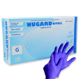 Imagem do produto Luva Para Procedimento Nitrílica Sem Pó Azul Nugard