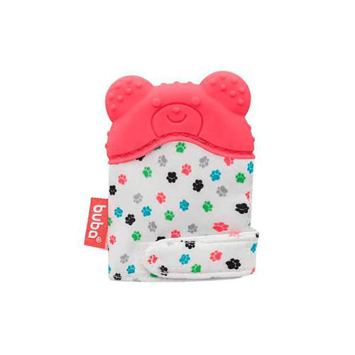 Imagem do produto Luvinha Mordedor Buba Baby De Silicone Urso Rosa Com 1 Unidade