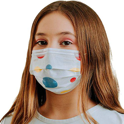 Imagem do produto Máscara Cirúrgica Infantil Spk Estampa De Poá Tripla Camada Descartável 25 Unidades Spk Protetion