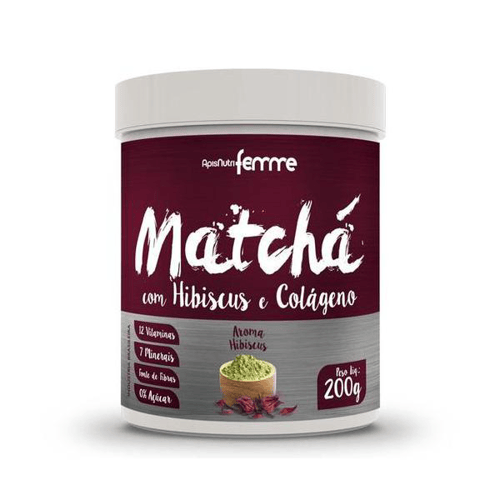 Imagem do produto Matchá Solúvel Apisnutri Sabor Hibiscus 200G
