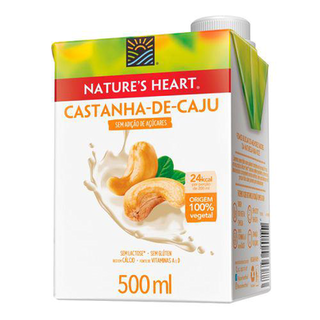Imagem do produto Natures Heart Bebida De Castanha Caju S/Adição Açúcar 500Ml