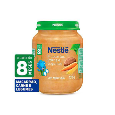 Imagem do produto Nestle - Baby Papinha Pedaços De Macarrão E Legumes Com 170 Gramas