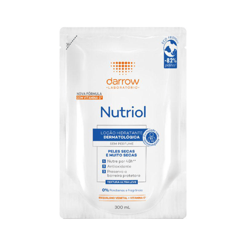 Imagem do produto Nutriol Hidratante 300Ml Loção Sem Perfume Peles Secas E Muito Secas Refil