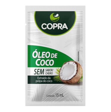 Imagem do produto Óleo De Coco Sem Sabor Em Sachê Copra 15Ml
