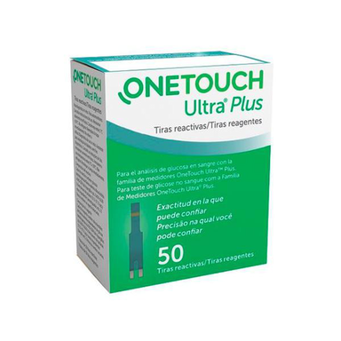 Imagem do produto Tiras Reagentes OneTouch Ultra Plus Com 50 Unidades