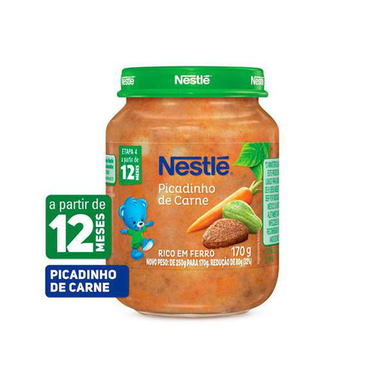 Imagem do produto Papinha Nestlé Naturnes Sabor Picadinho De Carne Com 170G