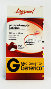 Imagem do produto Paracetamol - E Cafeina 20 Comprimidos Legrand Genérico