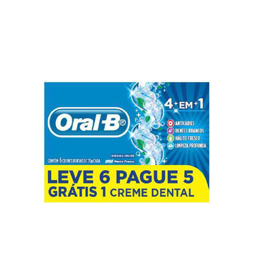Imagem do produto Pasta De Dente Oralb 4 Em 1 Com 6 Unidades 70G
