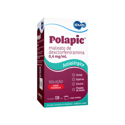 Imagem do produto Polapic - Plástico 0,4Mg/Ml Solução Oral Frasco Com 120Ml + Copo Medidor Oral